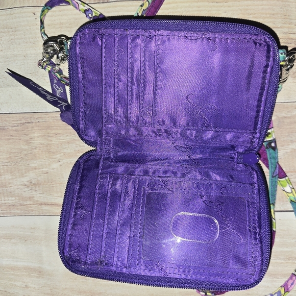Vera Bradley Purple Paisley Crossbody Bag - Picture 4 of 5